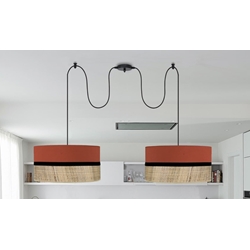 Lámpara de techo moderno ZINC 2 luces Personalizable - Imagen 1