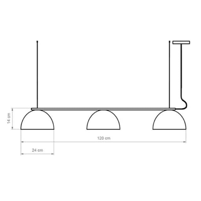Lámpara de techo rústico-moderno ABSIS C lineal 3 Large - Imagen 4