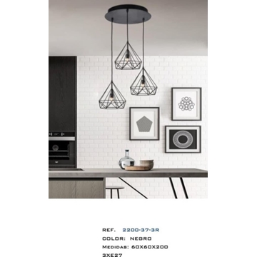 Lámpara de techo rústico-moderno PENDANTS 37-3R - Imagen 1