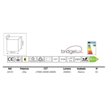 Plafón de exterior moderno KUBIC - Imagen 2
