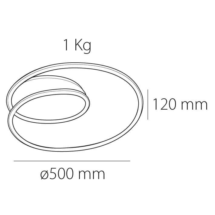 Plafón de techo moderno ARES - Imagen 2