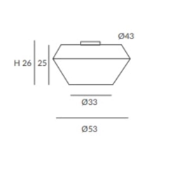 Plafón de techo moderno BANYO 53 - Imagen 2
