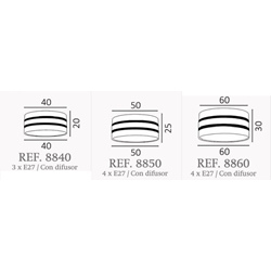 Plafón de techo moderno DIBU Personalizable - Imagen 2