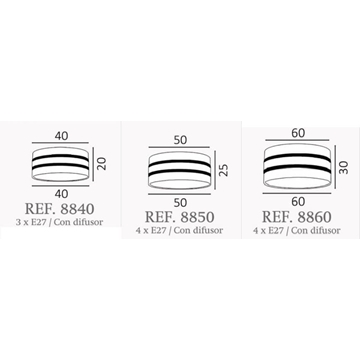 Plafón de techo moderno DIBU Personalizable - Imagen 2