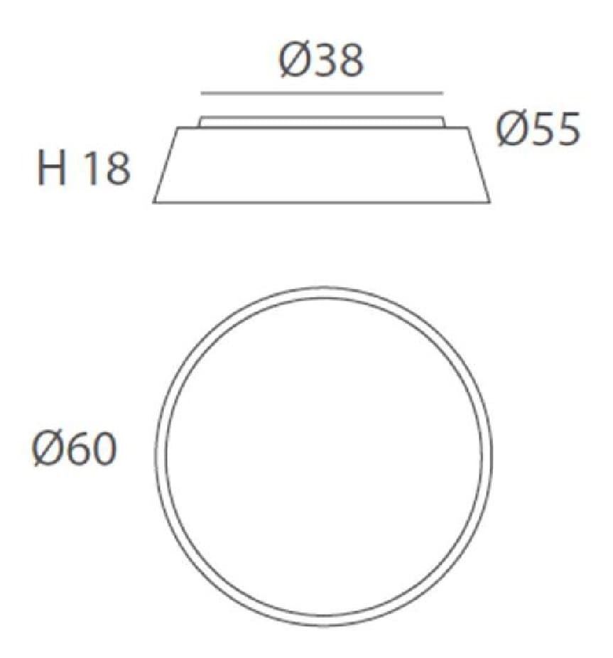 Plafón de techo moderno DRUM 60 - Imagen 3