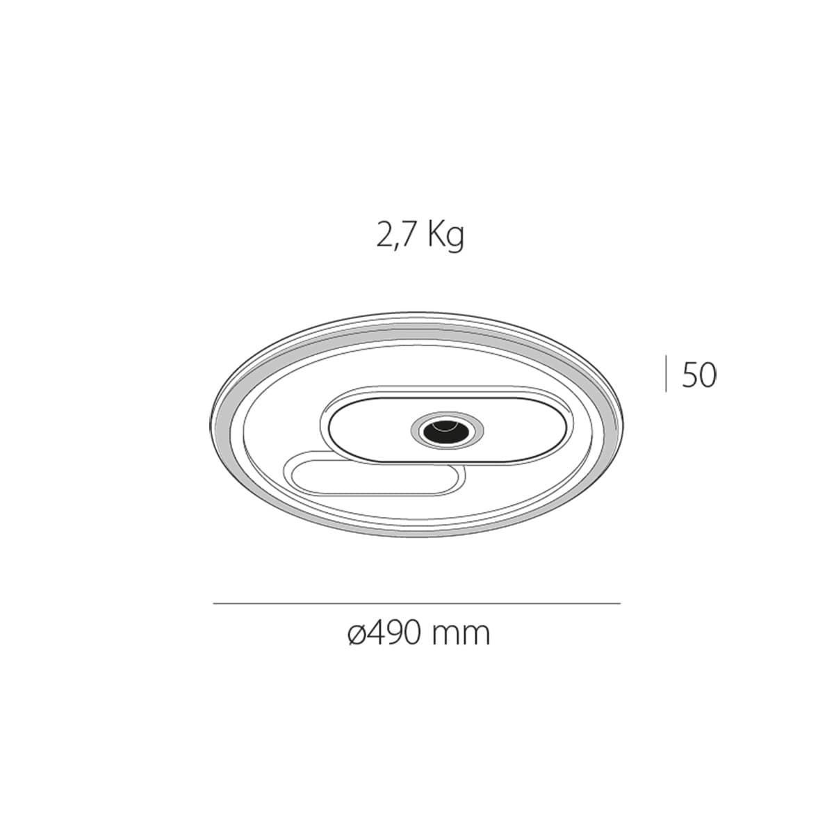 Plafón de techo moderno MISTRAL ROUND - Imagen 4