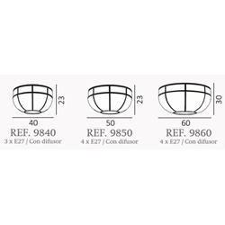 Plafón de techo moderno ROMO Personalizable - Imagen 2