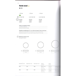 Plafón de techo moderno RONDO WOOD 28 E27 - Imagen 2