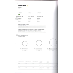 Plafón de techo moderno RONDO WOOD 38 E27 - Imagen 2