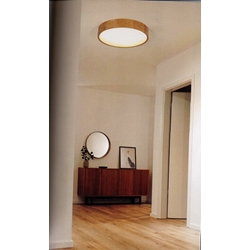 Plafón de techo moderno RONDO WOOD 48 E27 - Imagen 1