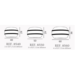 Plafón de techo moderno UFO Personalizable - Imagen 2