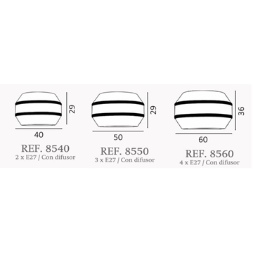 Plafón de techo moderno UFO Personalizable - Imagen 2