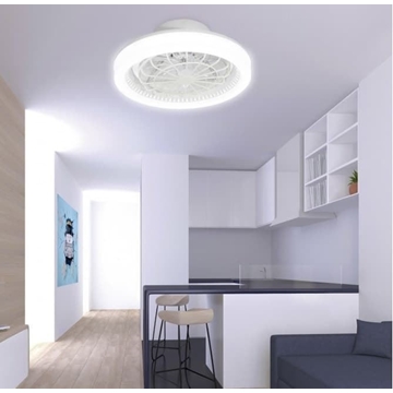 Plafón ventilador de techo moderno RAMSES c/ motor rotativo - Imagen 2