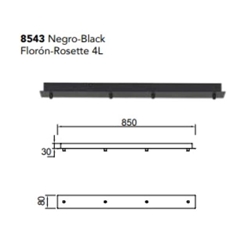 Regleta 4 luces TONIC - Imagen 1