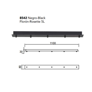 Regleta 5 luces TONIC - Imagen 1