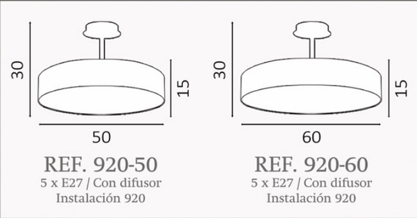 Semi-Plafón de techo moderno AURORA Personalizable - Imagen 3